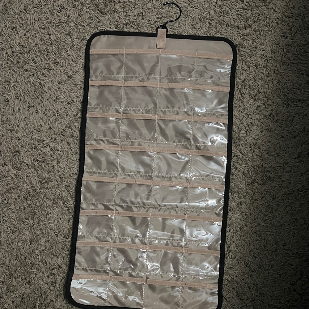 2 for $12- Hanging Jewelry Organizer with Clear Pockets